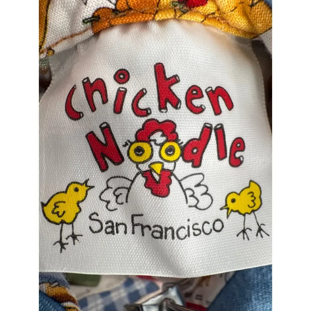Chicken Noodle San Francisco baby dress/pants farm animals 100% cotton size 18m